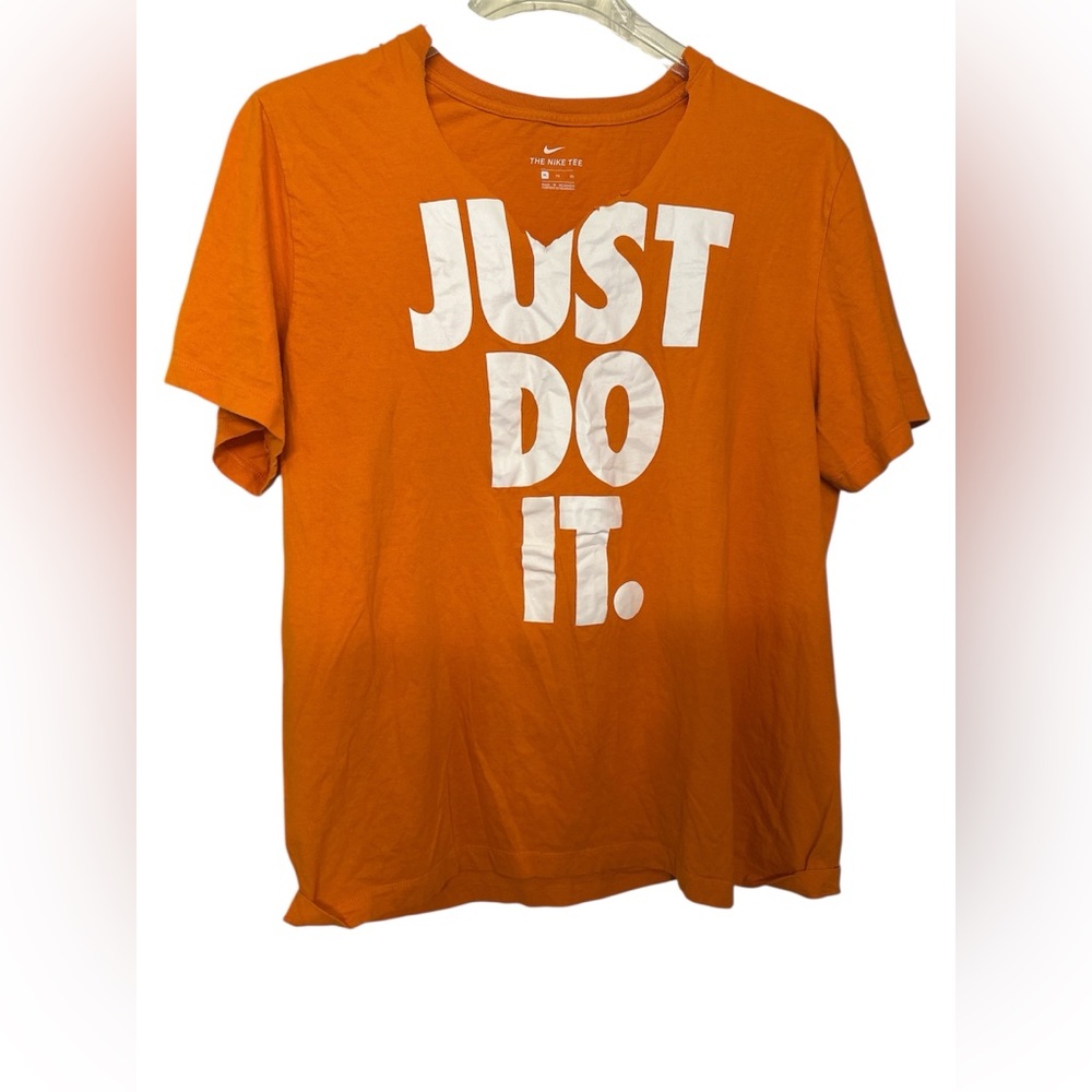 Nike Orange Short Sleeve Tee Just Do It